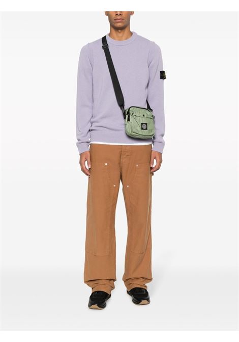 Maglia lilla in lana con girocollo STONE ISLAND | 7915508A3V0047